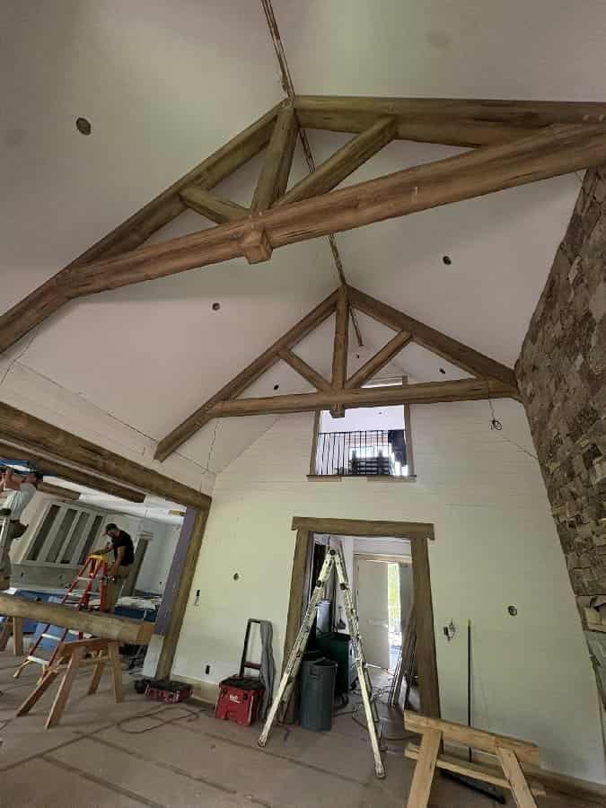 Douglas fir trusses